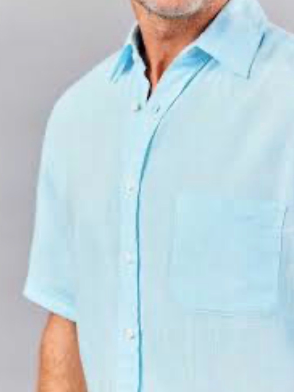 Daniel Cremieux Cotton Short Sleeve Button-Up Shirt | Blue | Size 4xl B&T